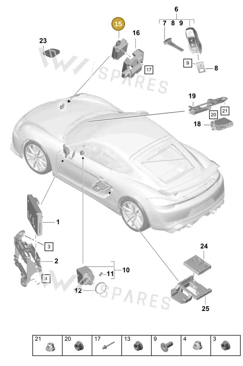 8K0907410C — Porsche Cayman GT4 (2019-) diagram p55901040, position 15