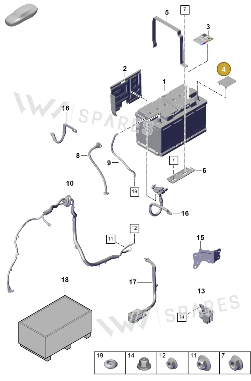 8K0915429C — Porsche Cayenne Hybrid Coupe (2023-) diagram p60902300, position 4