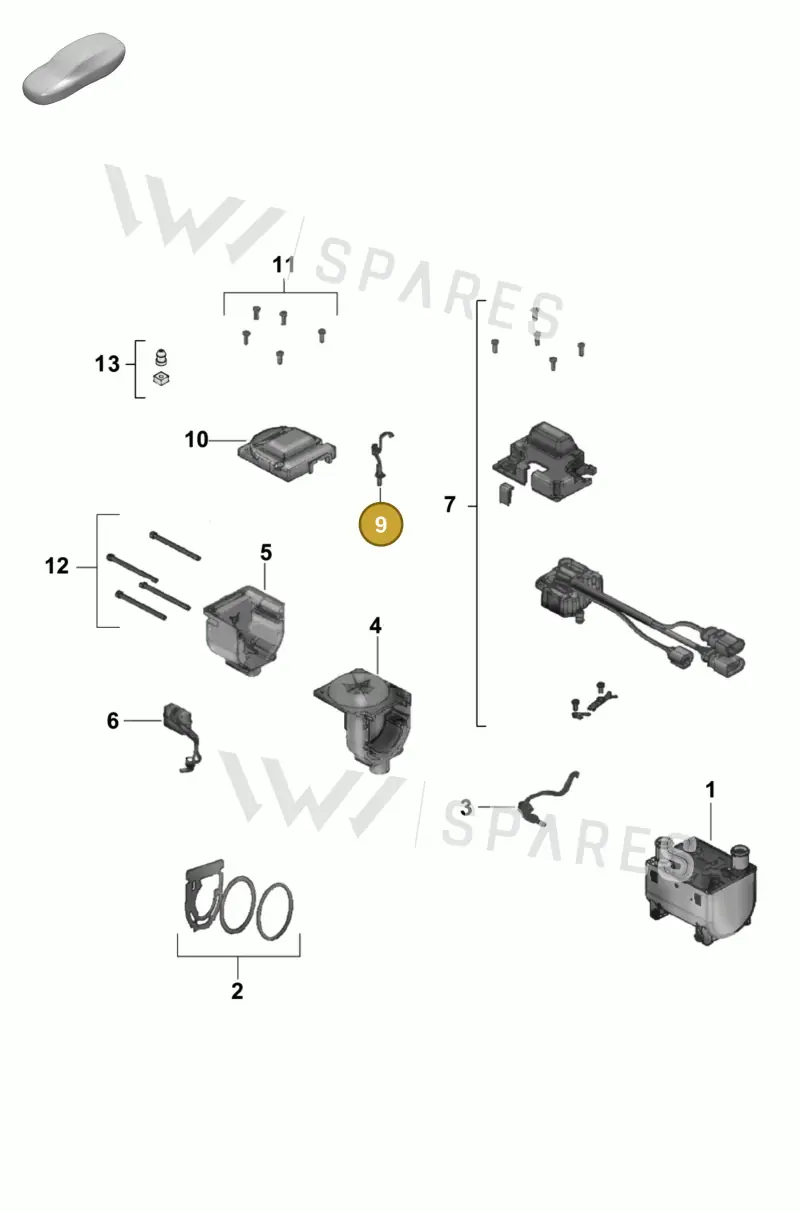 8K0963533 — Porsche Cayenne Hybrid Coupe (2023-) diagram p58813550, position 9