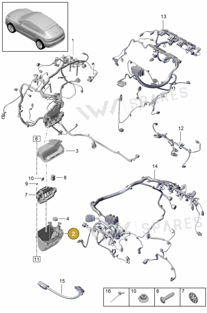 8K1907355F — Porsche Macan R4 TFSI (2018-) diagram p52902080, position 2