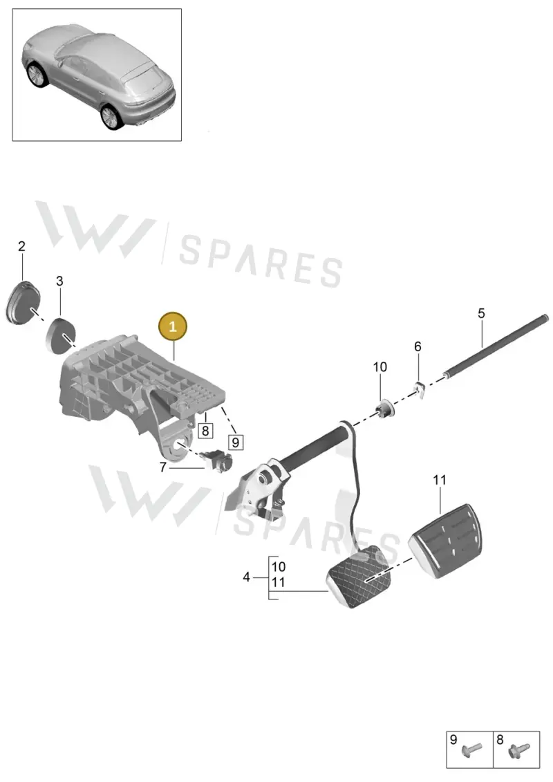 8K2721117 — Porsche Macan R4 TFSI (2018-) diagram p52702000, position 1