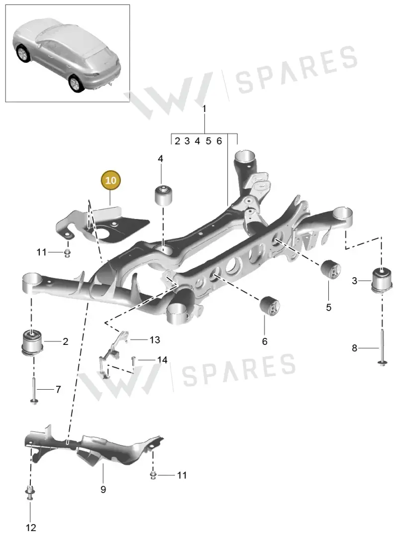 8R0505565 — Porsche Macan GTS (2013-2018) diagram p44501005, position 10