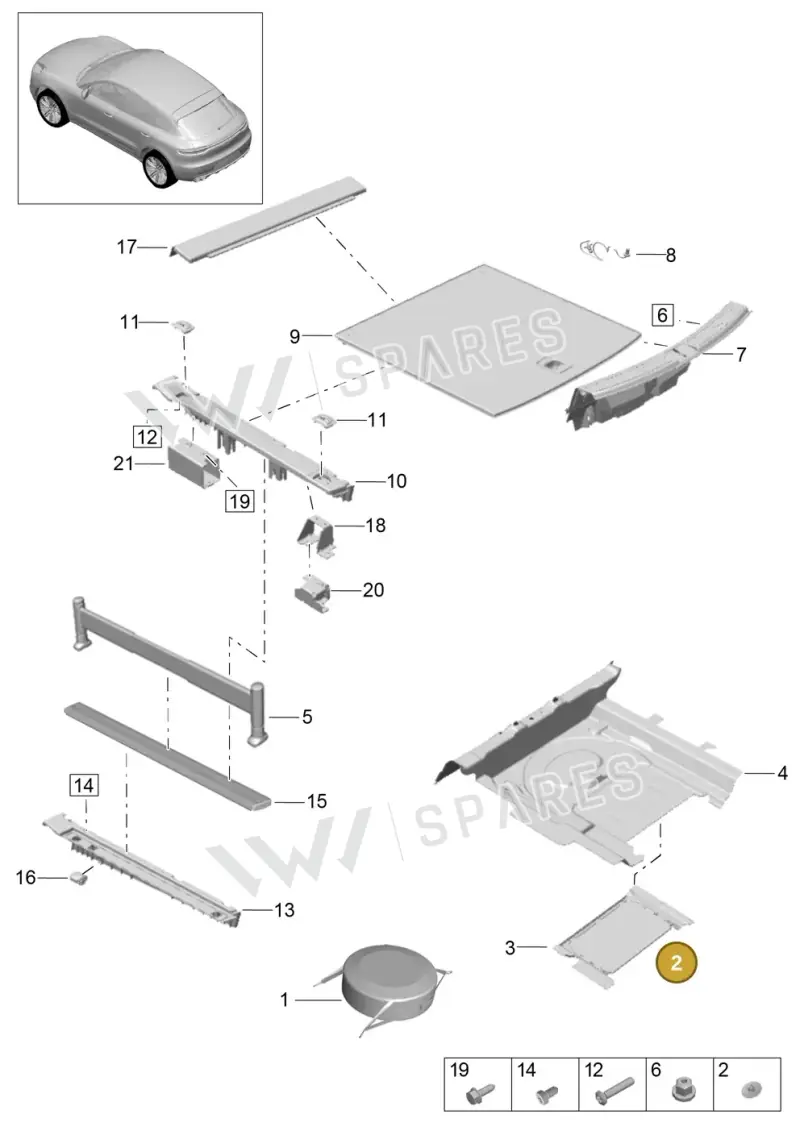 8R0839723 — Porsche Macan R4 TFSI (2018-) diagram p52807050, position 2