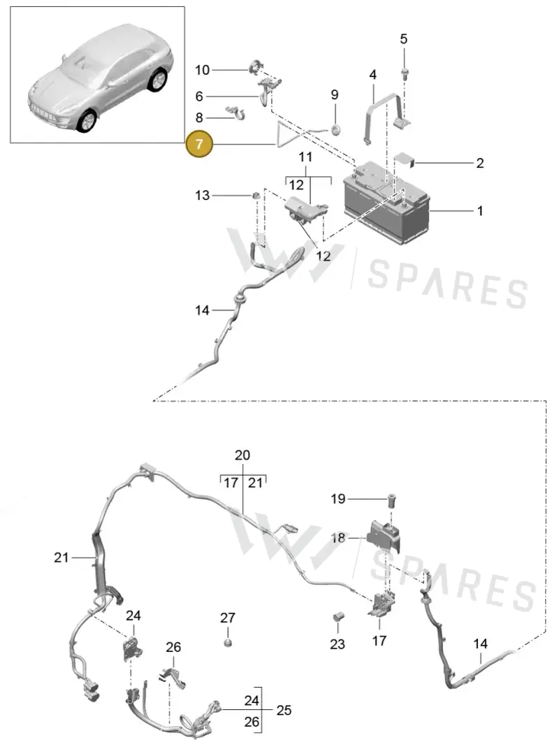 8R0915531 — Porsche Macan GTS (2013-2018) diagram p44902006, position 7