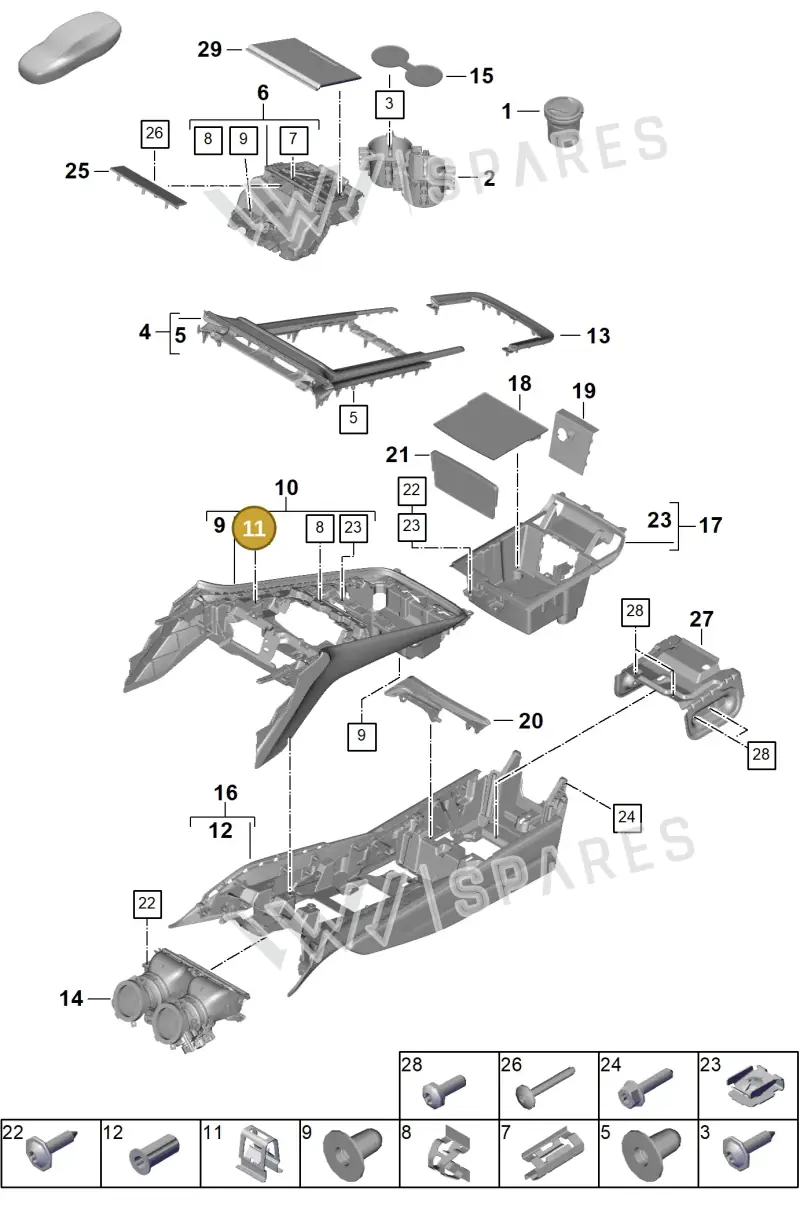 8T0853107 — Porsche Panamera (2023-) diagram p62809300, position 11