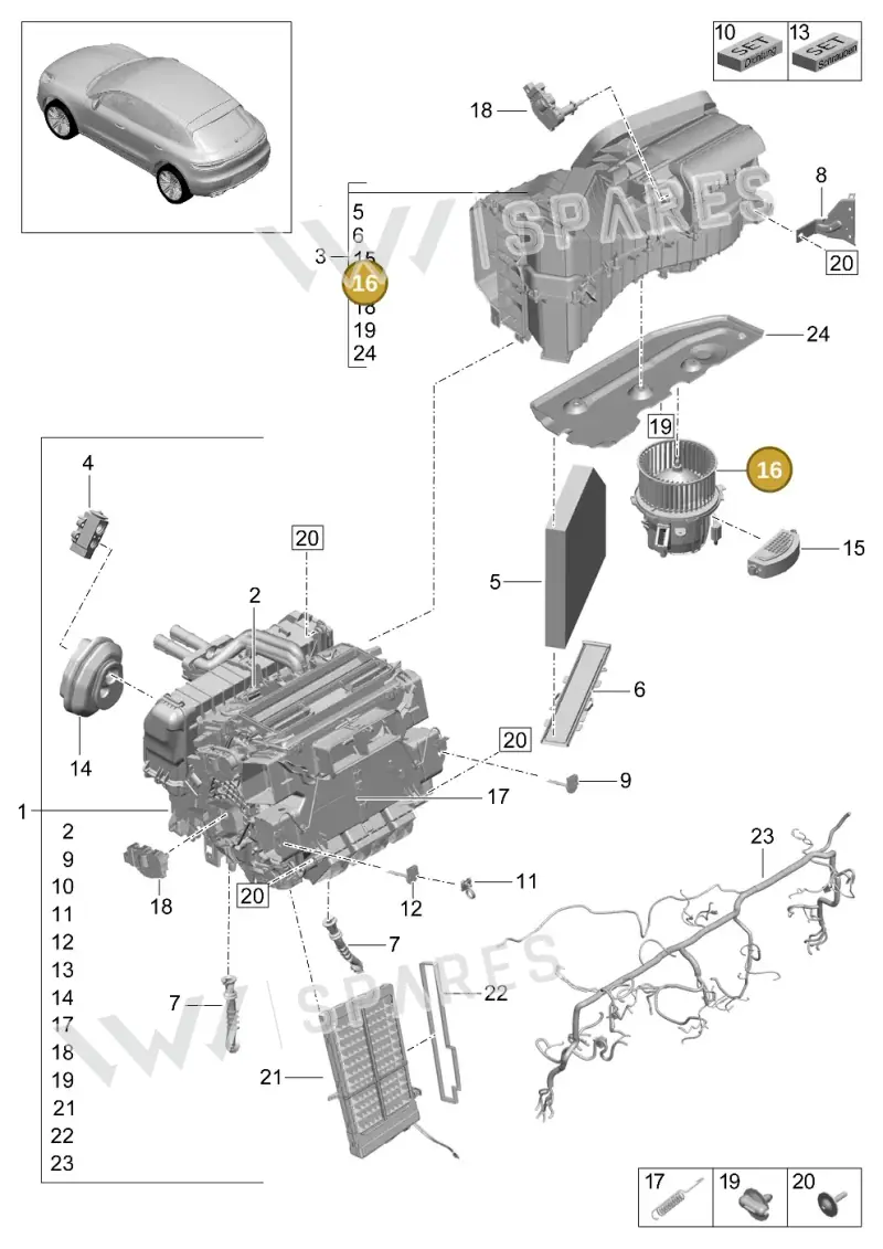8T1820021 — Porsche Macan R4 TFSI (2018-) diagram p52814000, position 16