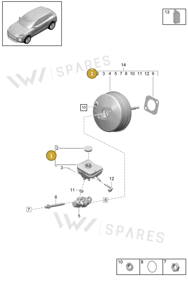 8W0611301 — Porsche Macan R4 TFSI (2018-) diagram p52604000, position 1