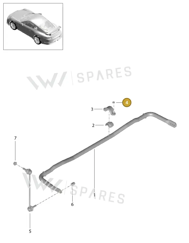 90007606402 — Porsche 911 (2013-2020) diagram p41501003, position 4