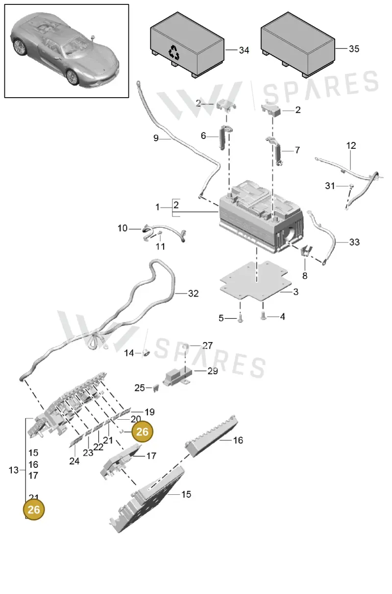90008412202 — Porsche 918 Spyder (2014-2015) diagram p43902005, position 26