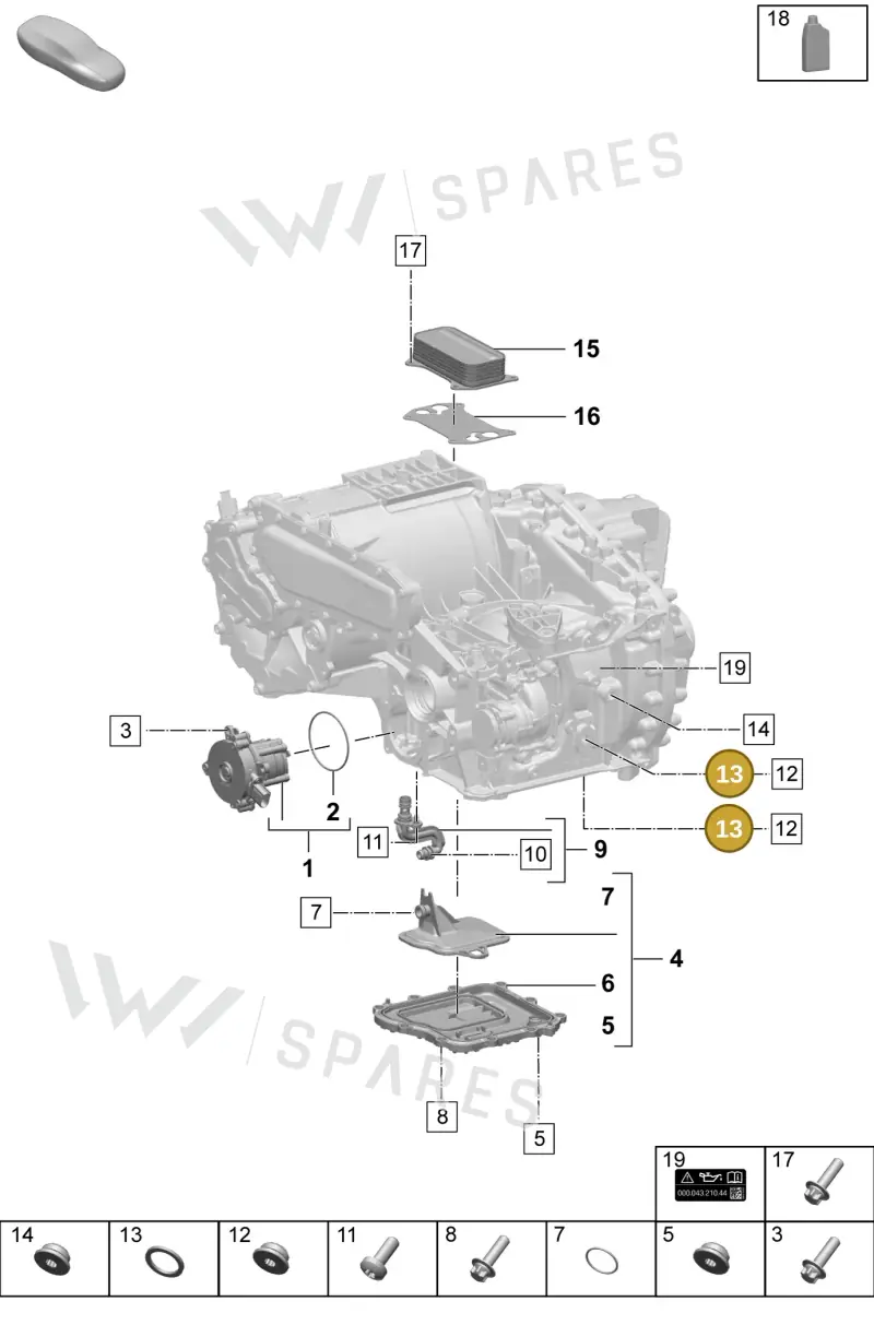 90012311630 — Porsche Macan (2024-2024) diagram p61355100, position 13