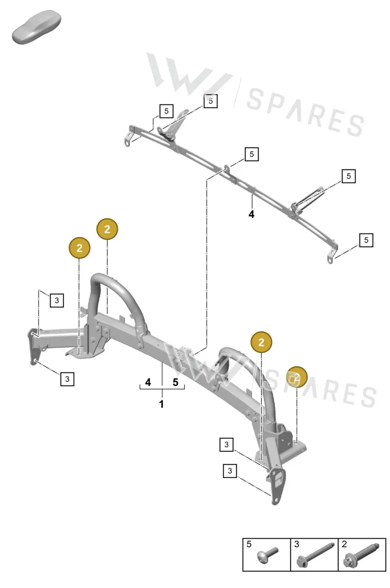 90038513301 — Porsche Boxster Spyder (2019-2020) diagram p54812050, position 2