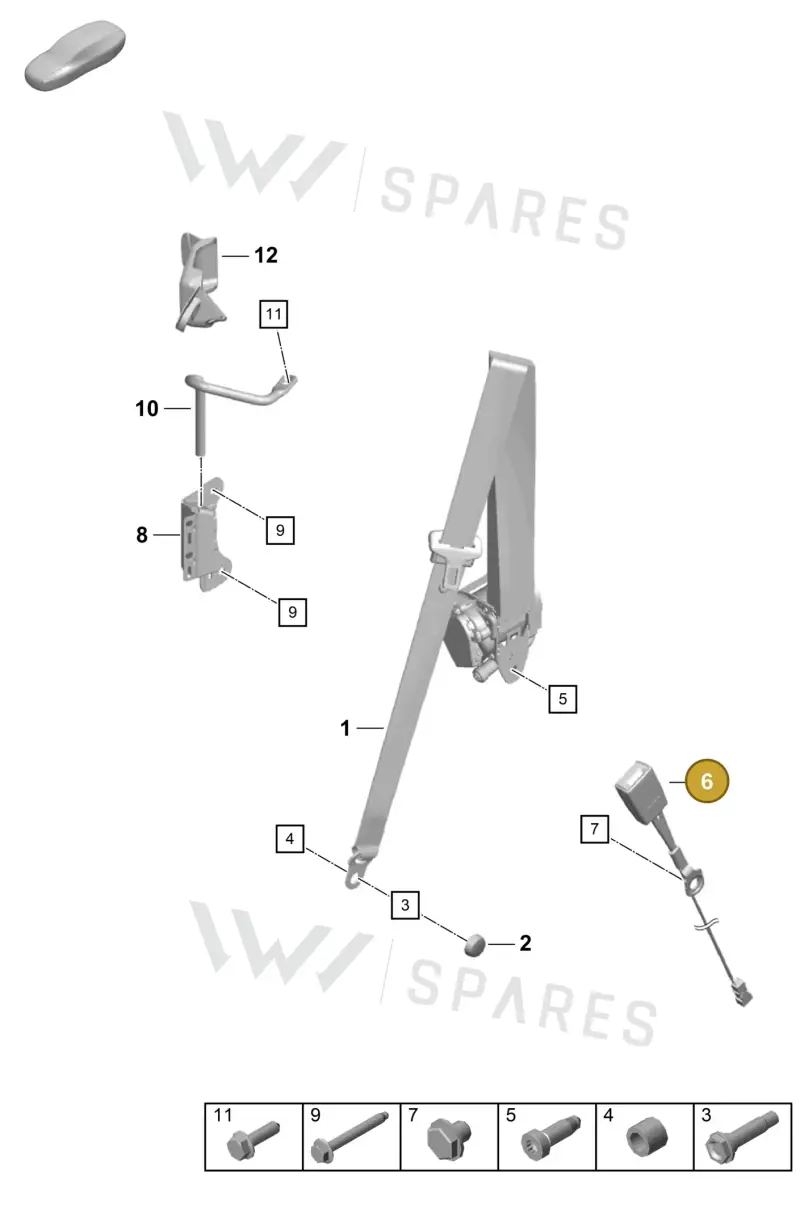 91880318401 — Porsche Boxster Spyder (2019-2020) diagram p54812000, position 6