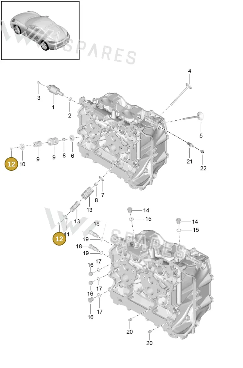 95510565110 — Porsche Cayman (2016-2019) diagram p50103005, position 12