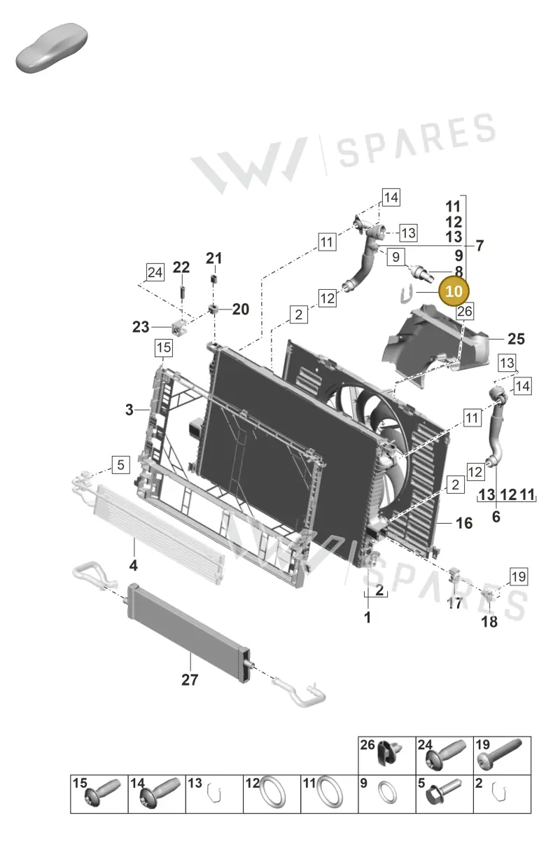 95510614300 — Porsche Panamera (2023-2025) diagram p58105200, position 10