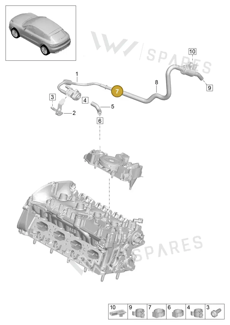 95520147900 — Porsche Macan R4 TFSI (2018-) diagram p52000031, position 7