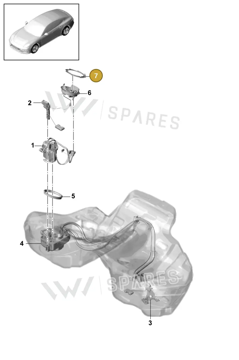 95520162301 — Porsche Panamera (2016-2020) diagram p49201015, position 7