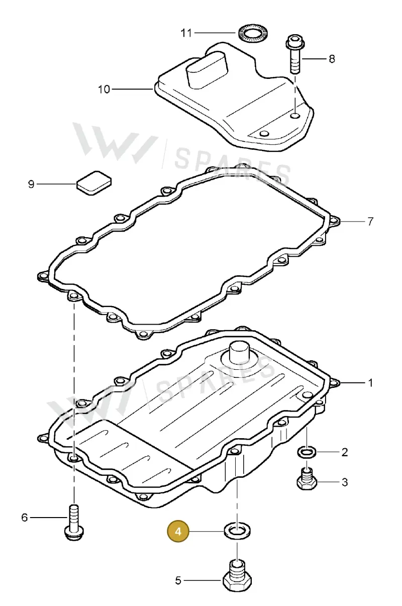 95532137900 — Porsche Cayenne (2002-2006) diagram p24340001, position 4