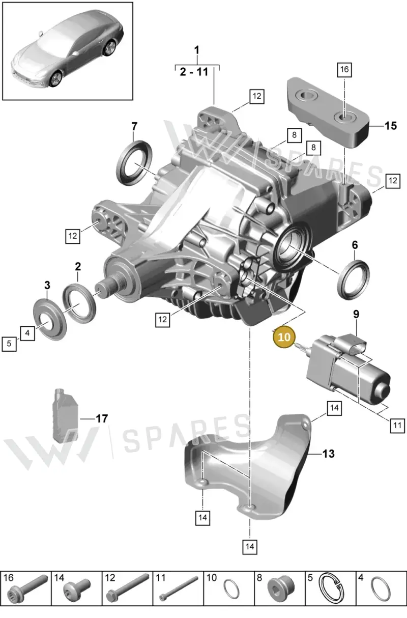 95533264900 — Porsche Panamera (2016-2020) diagram p49305040, position 10