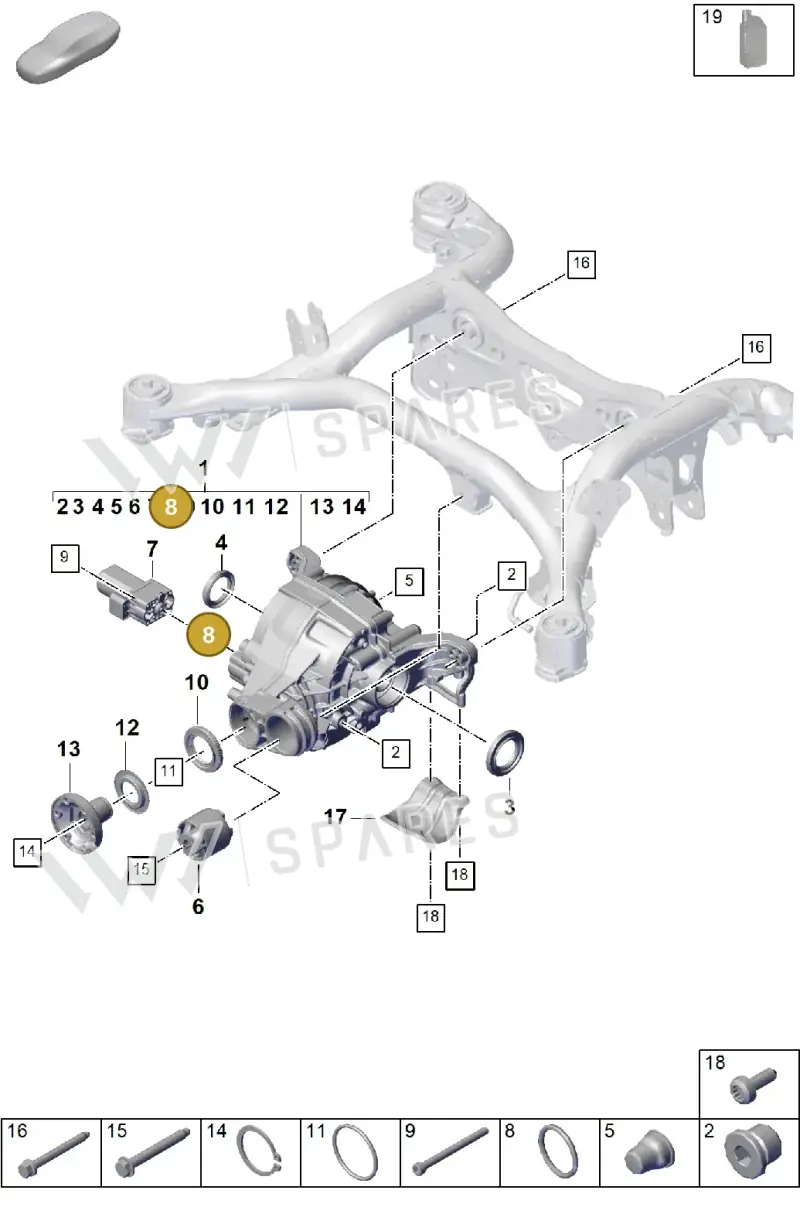 95533264900 — Porsche Cayenne Coupe (2023-2023) diagram p60305010, position 8