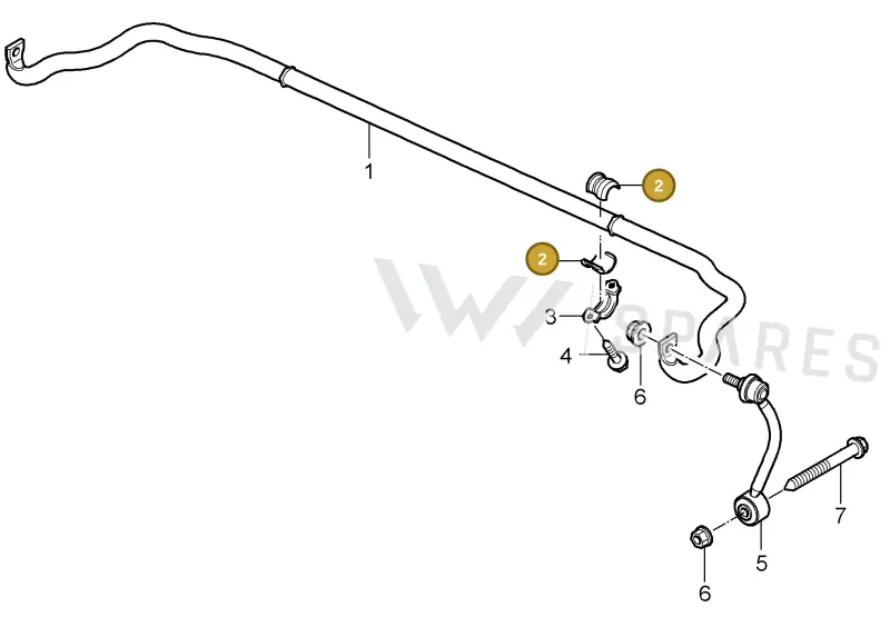 95533379250 — Porsche Cayenne (2007-2010) diagram p31501003, position 2