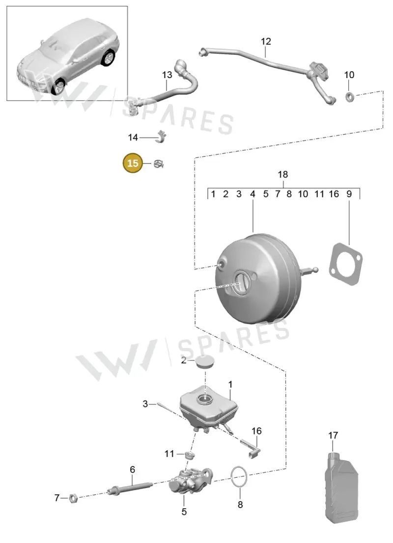 95534756900 — Porsche Macan GTS (2013-2018) diagram p44604000, position 15