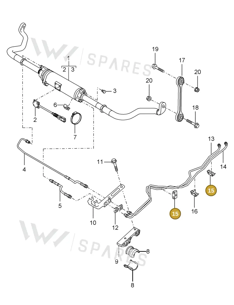 95535554601 — Porsche Cayenne (2002-2006) diagram p24402006, position 15