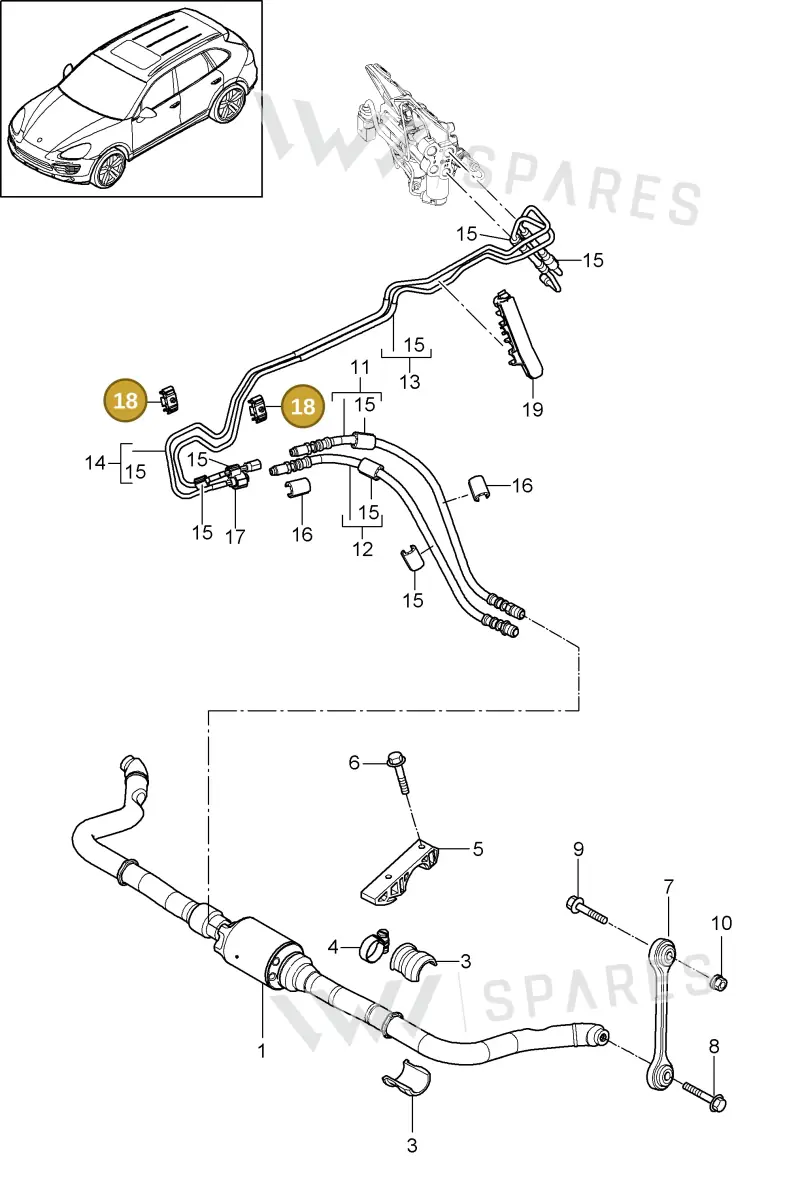 95535951000 — Porsche Cayenne (2010-2018) diagram p37402015, position 18