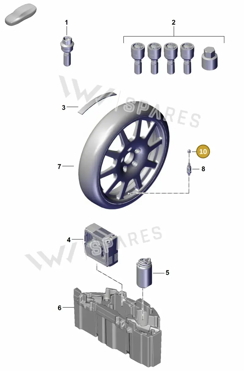 95536116300 — Porsche Cayenne Coupe (2023-2023) diagram p60601300, position 10