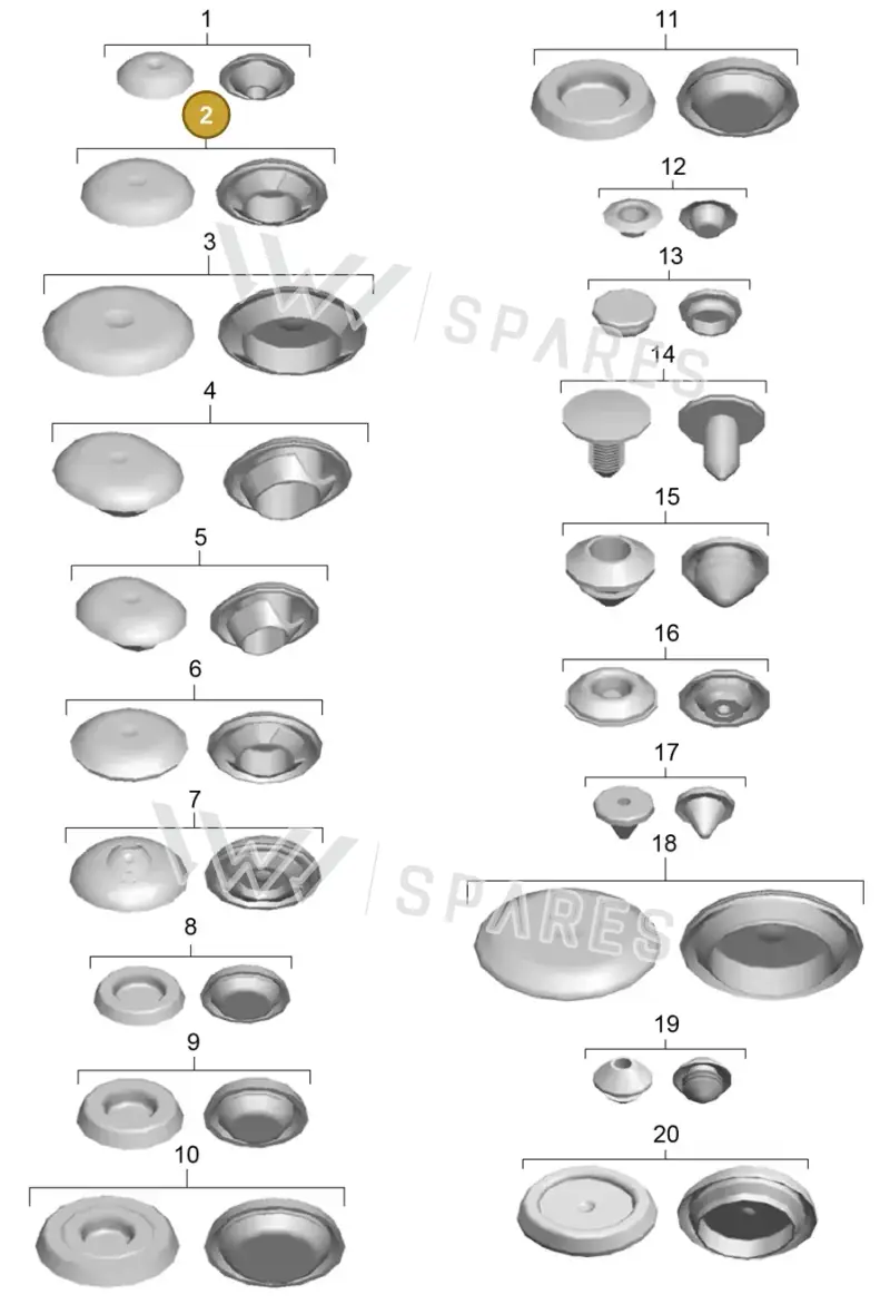 95550418201 — Porsche 911 (2013-2020) diagram p41801002, position 2