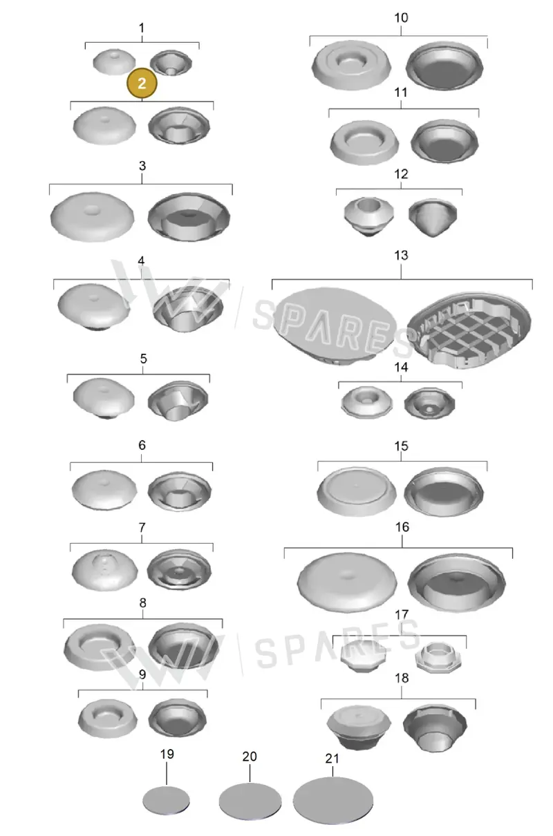 95550418201 — Porsche Boxster (2016-2019) diagram p48801002, position 2