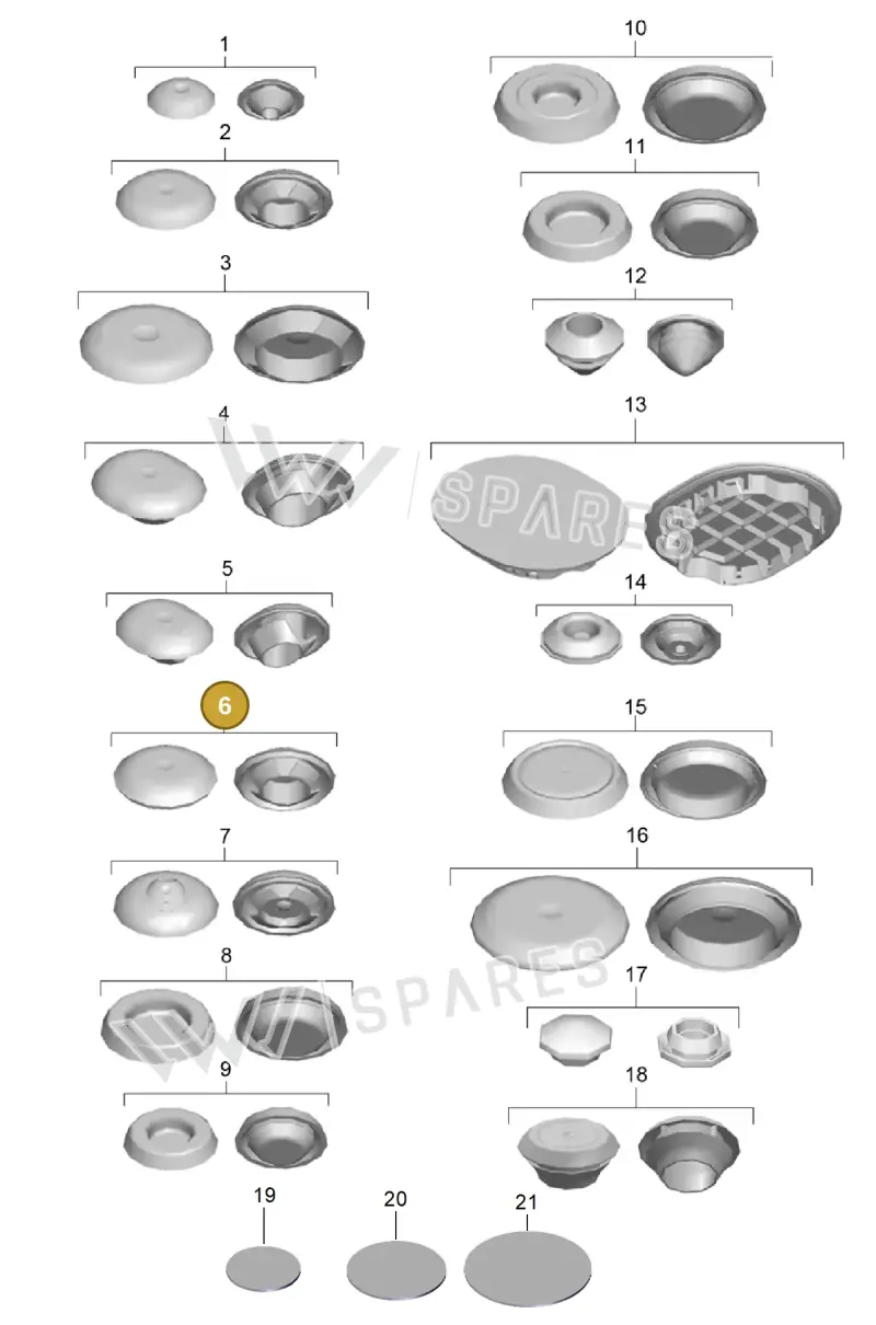 95550418700 — Porsche Boxster (2016-2019) diagram p48801002, position 6