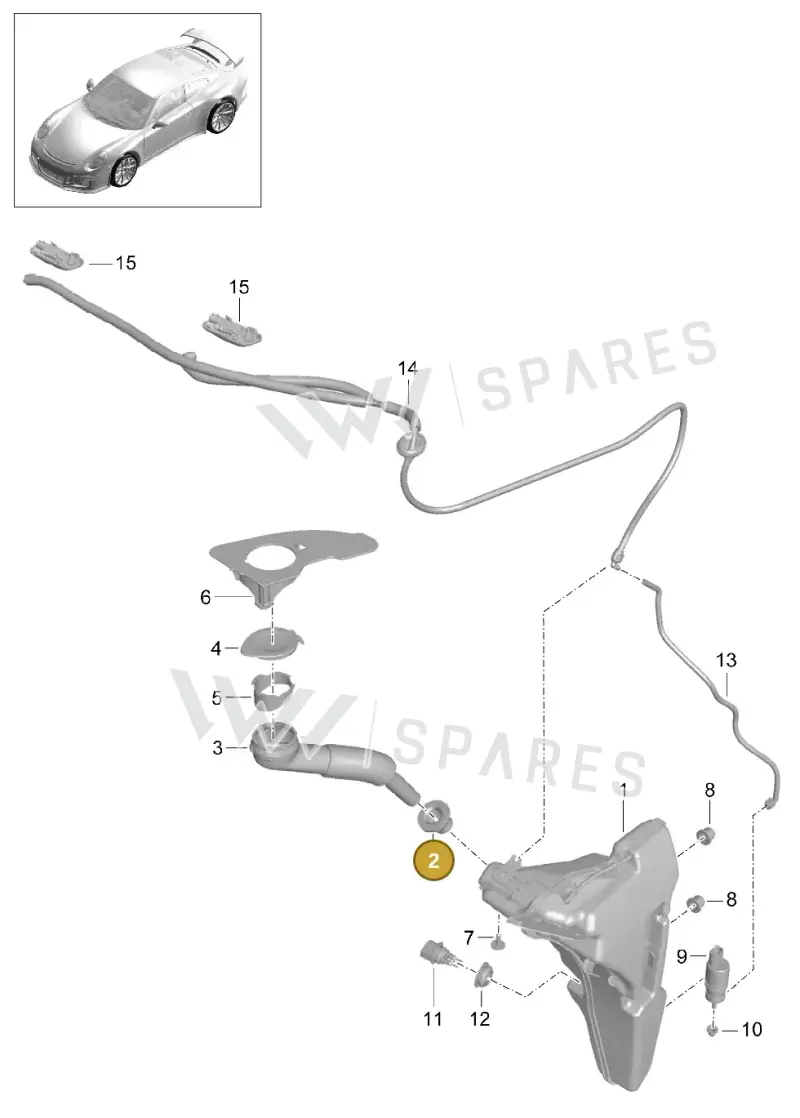 95552871101 — Porsche 911 (2013-2020) diagram p41904010, position 2