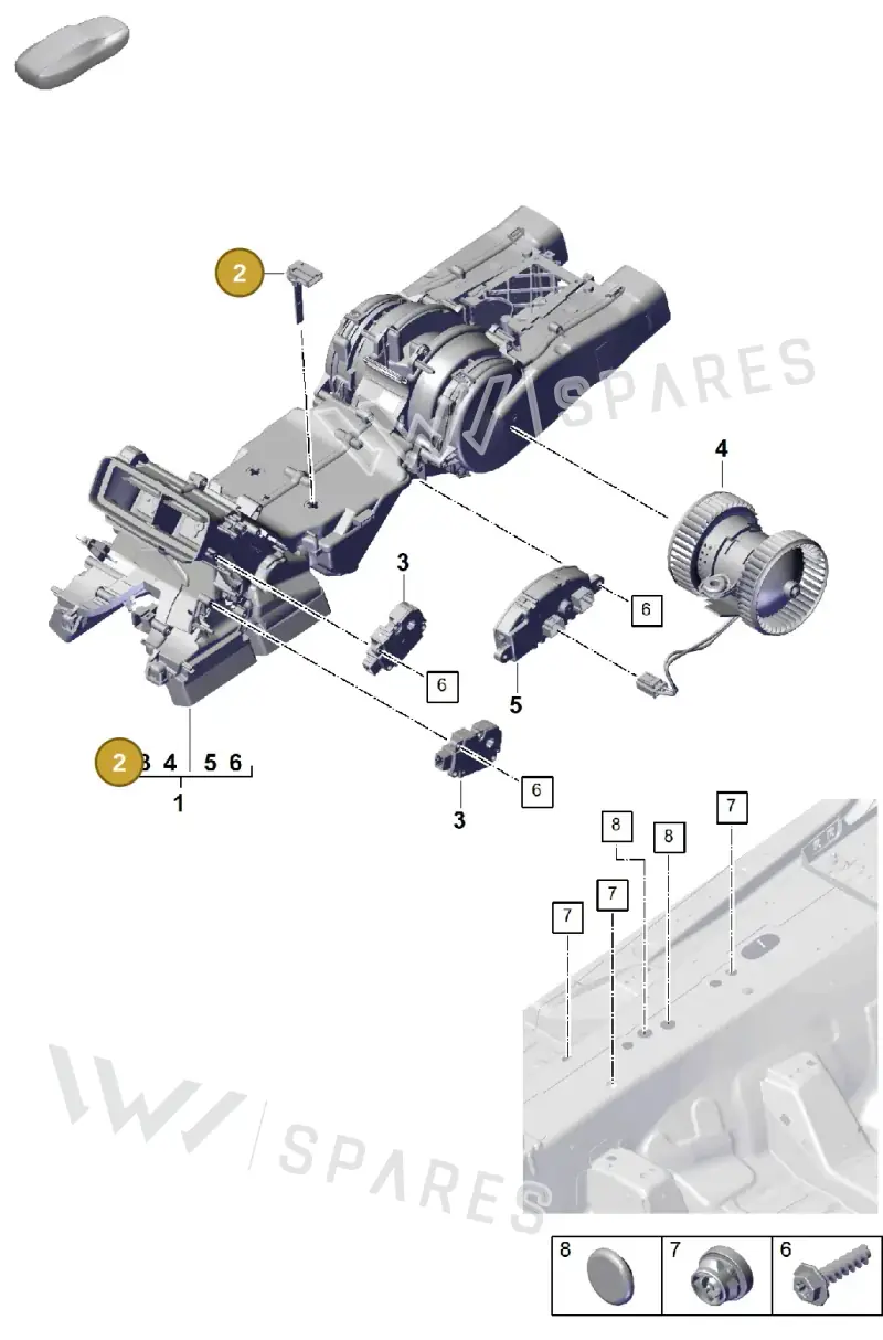 95557231100 — Porsche Cayenne Coupe (2023-2023) diagram p60814280, position 2