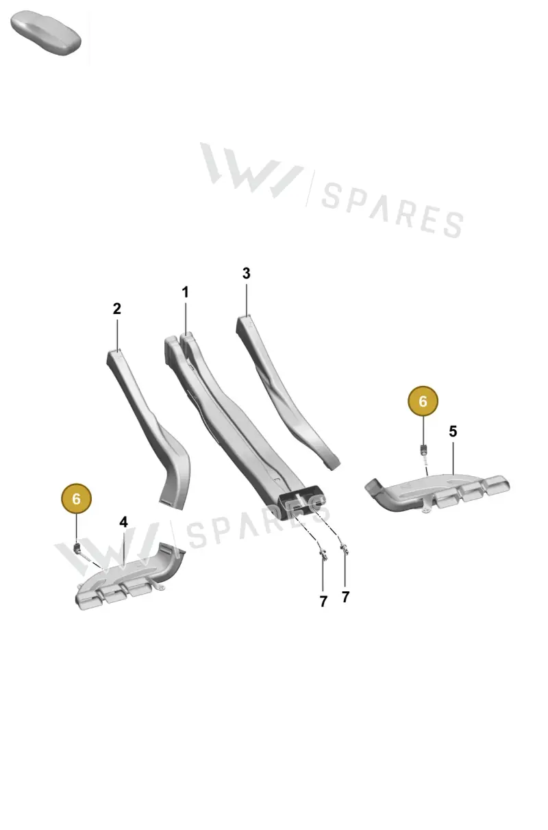 95557231100 — Porsche Macan (2024-2024) diagram p61813201, position 6