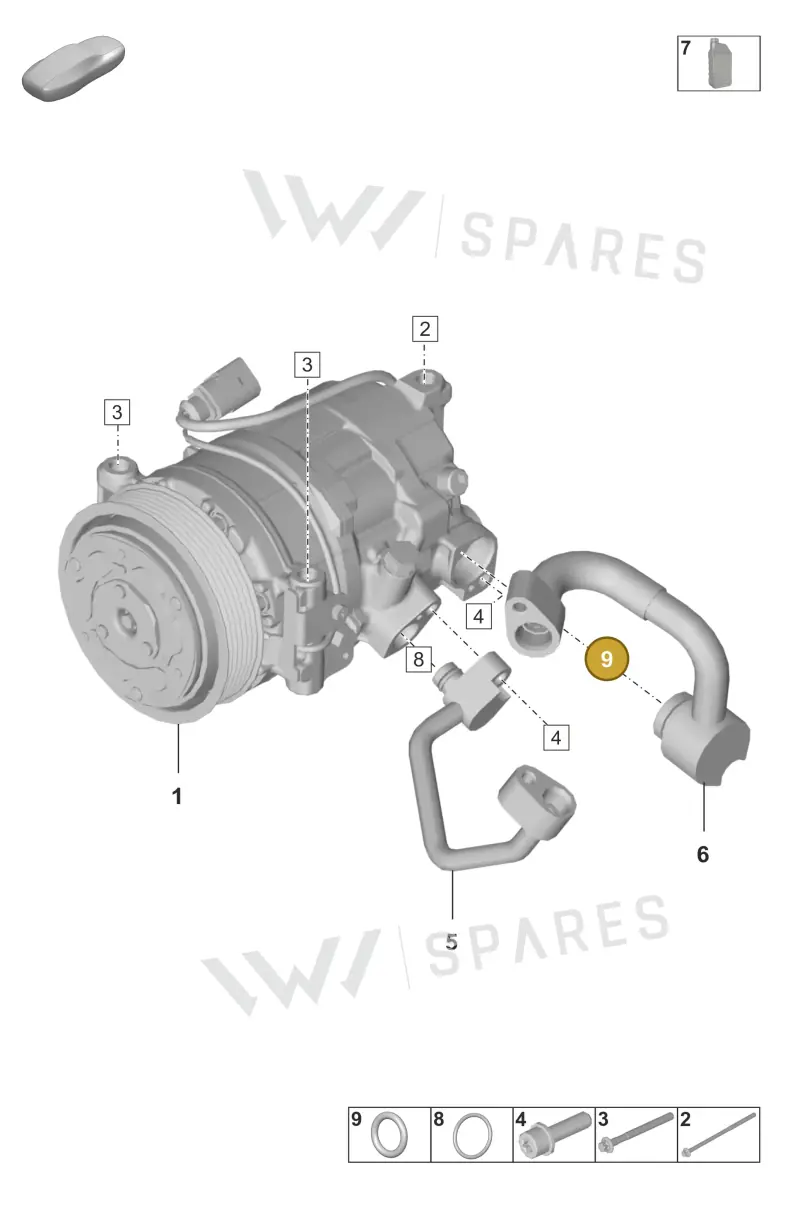 95557374901 — Porsche 911 (2024-2025) diagram p53814200, position 9