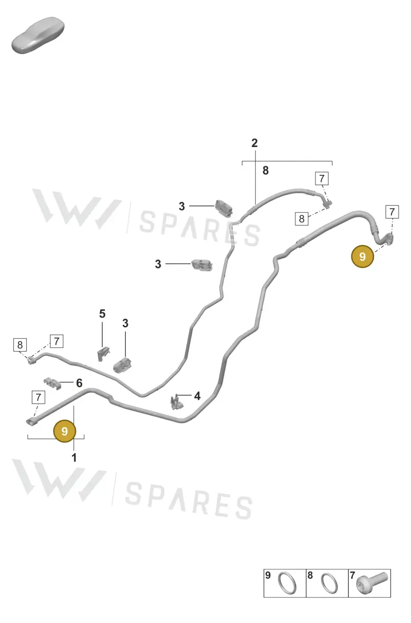 95557374902 — Porsche 911 (2024-2025) diagram p53814500, position 9