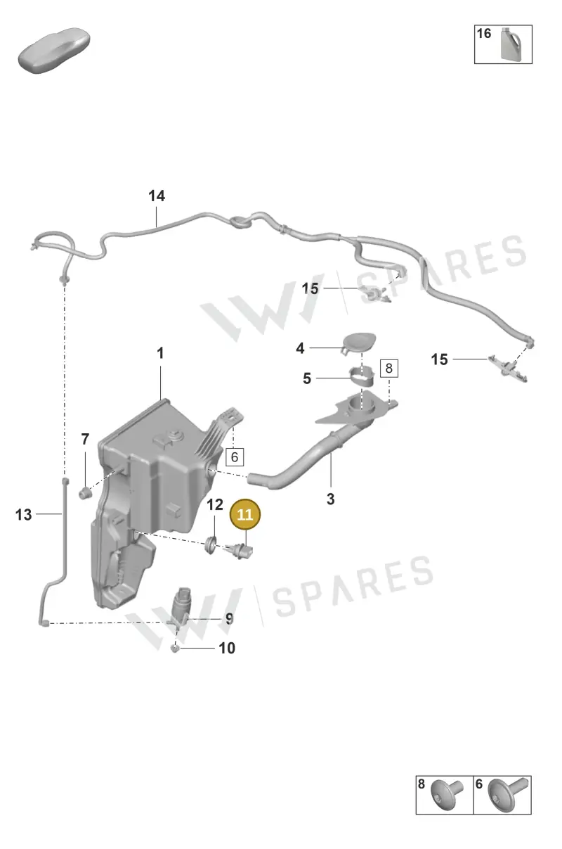95562810500 — Porsche 911 (2021-2022) diagram p59904100, position 11
