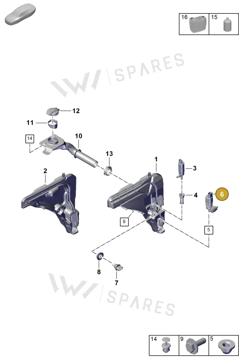 95562817201 — Porsche Cayenne Coupe (2023-2023) diagram p60906200, position 6
