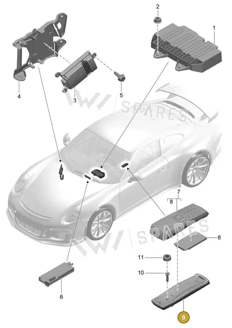 95564621400 — Porsche 911 (2013-2020) diagram p41911010, position 9