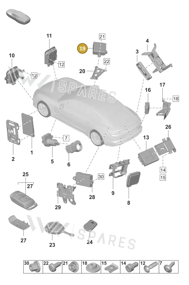 958035620Q — Porsche Panamera (2020-2023) diagram p58901004, position 19