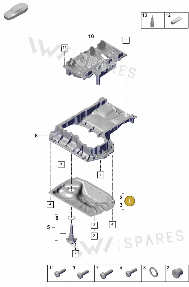 95810360200 — Porsche Cayenne Coupe (2023-2023) diagram p60104120, position 1