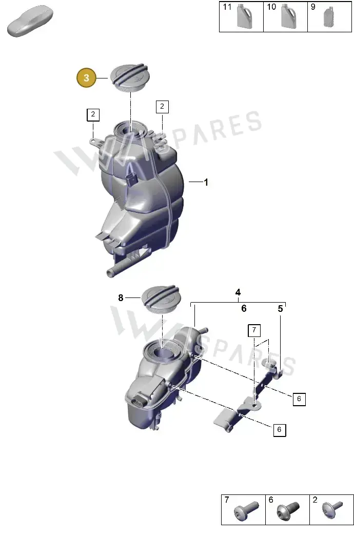 95810644700 — Porsche Panamera (2023-2025) diagram p62105100, position 3