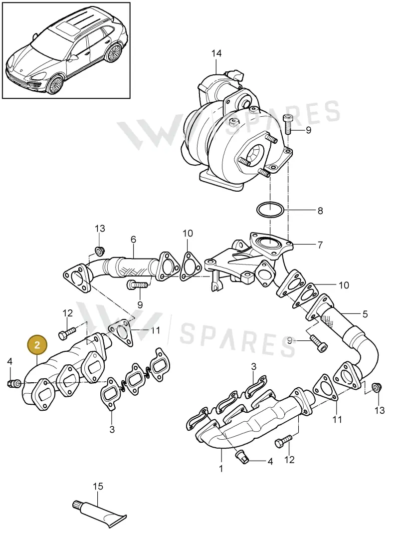 95811102000 — Porsche Cayenne (2010-2018) diagram p37202015, position 2