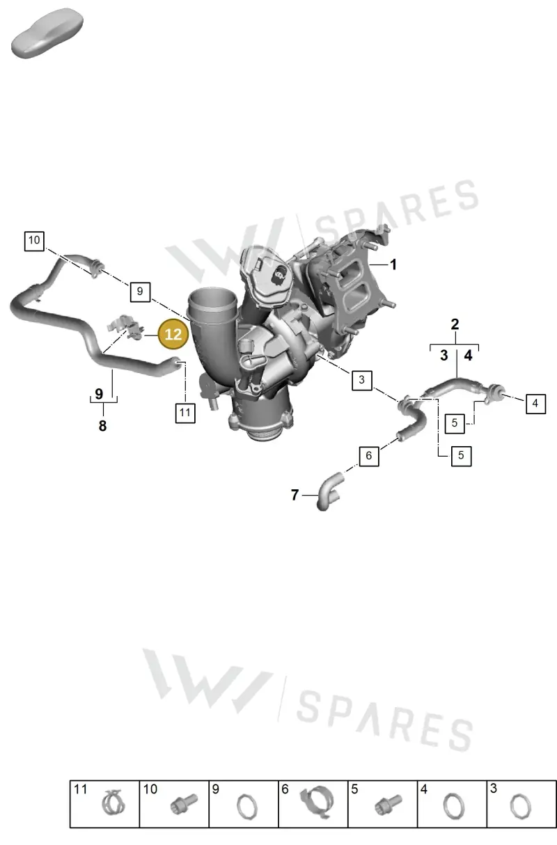 95811526100 — Porsche Cayenne Coupe (2023-2023) diagram p60202100, position 12