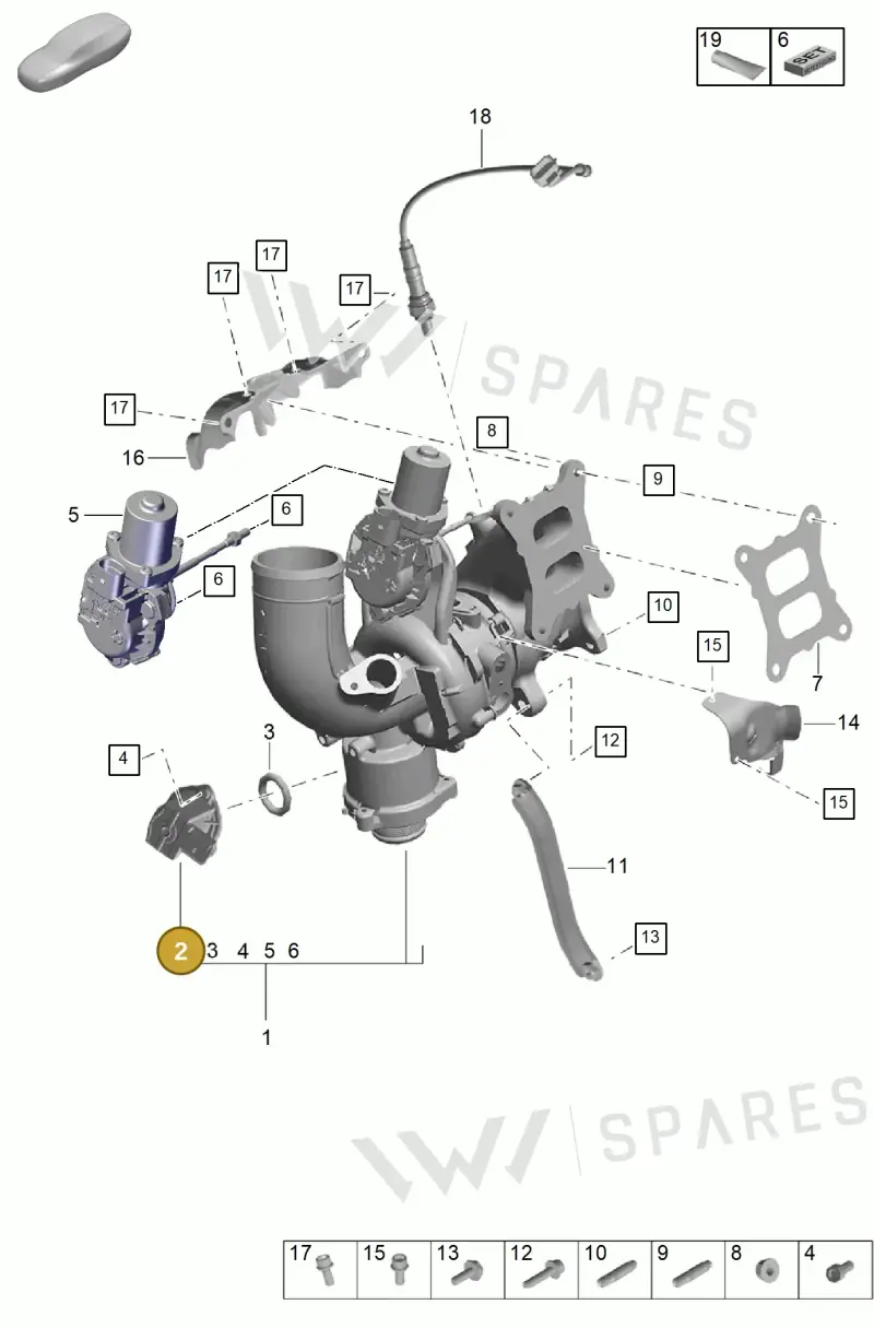 95814571000 — Porsche Macan (2018-2022) diagram p52000123, position 2