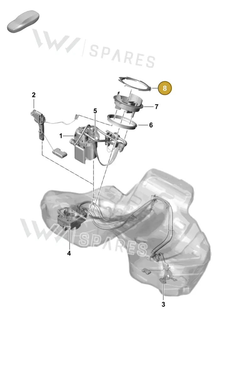 95820162300 — Porsche Panamera (2023-2025) diagram p58201060, position 8