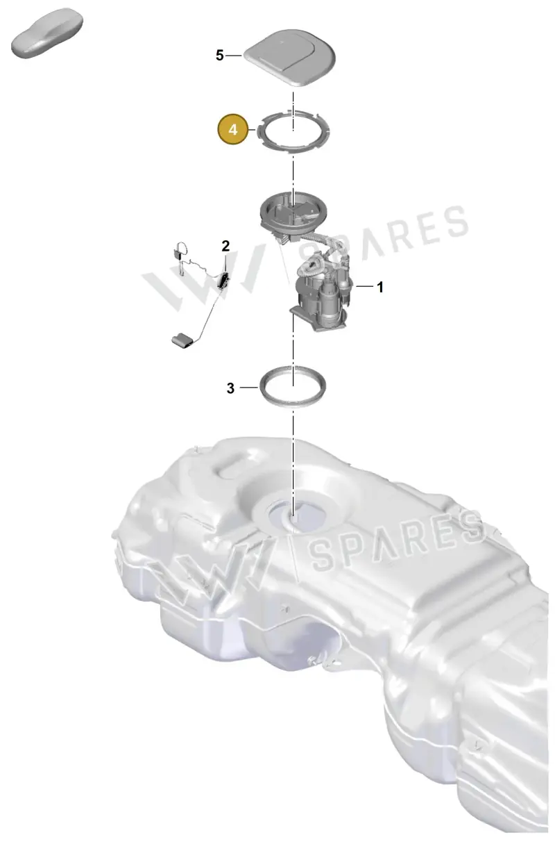 95820162300 — Porsche Cayenne Coupe (2023-2023) diagram p60201050, position 4