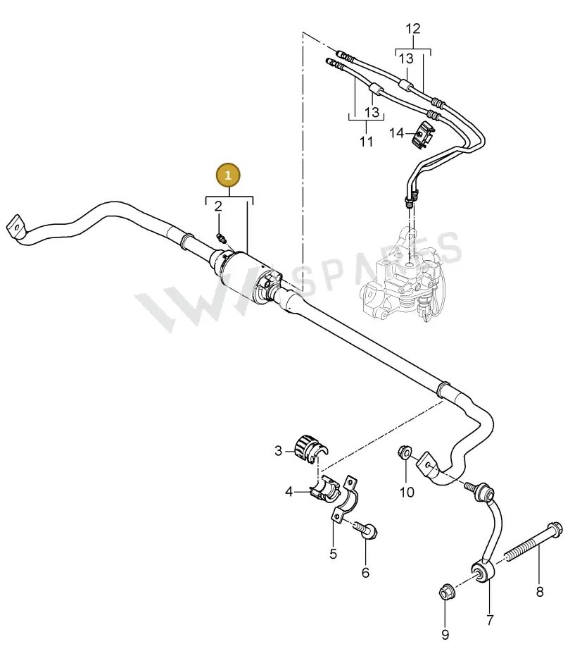 958333703AX — Porsche Cayenne (2007-2010) diagram p31501004, position 1