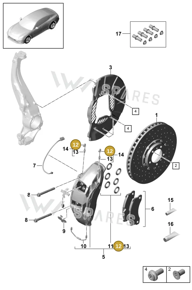 95835120700 — Porsche Panamera (2016-2020) diagram p49602015, position 12