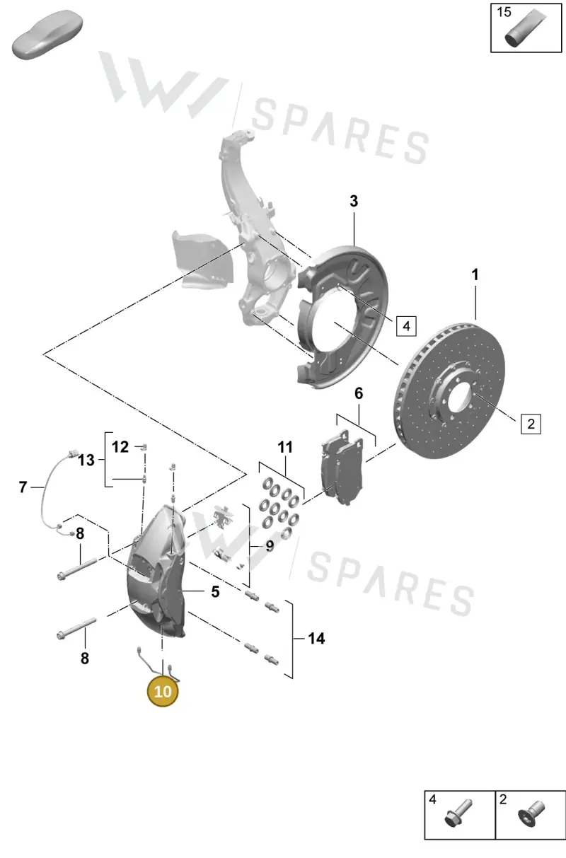 95835132800 — Porsche Taycan Sport Turismo (2023-) diagram p64602300, position 10